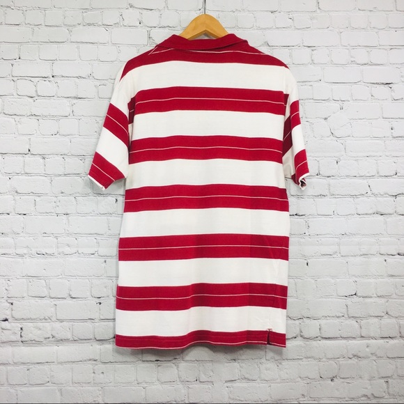 Men’s Machine Polo Short Sleeve Shirt Red Large L - Picture 2 of 6